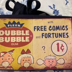 Brand New Handcrafted Vintage Double Bubble Gum…Messenger Bag 🖤